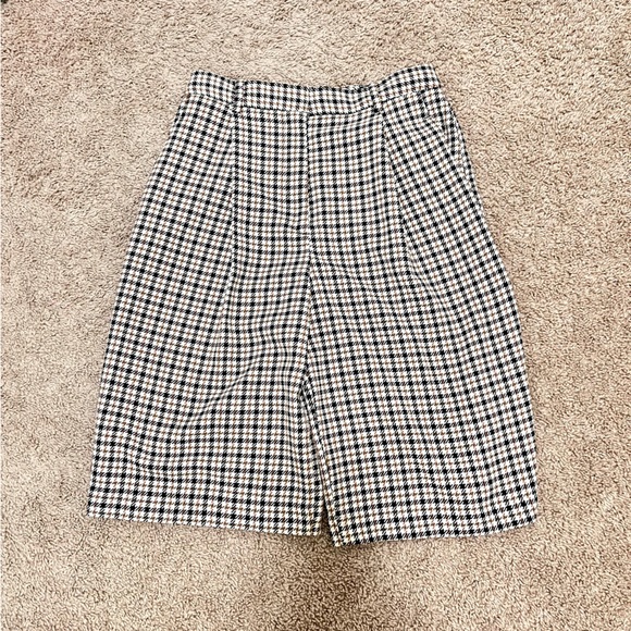 Zara Pants - NWT Zara high waisted houndstooth culottes